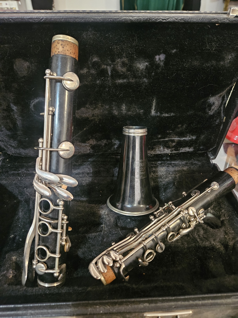 Ebony Wood Clarinet Bell in Black - Unbranded
